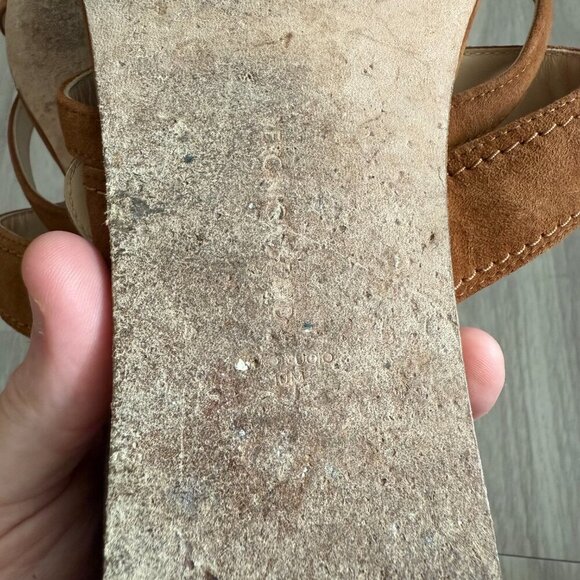 Veronica Beard Salva 3 Sandals 7M Color Tan Brown - Picture 6 of 6